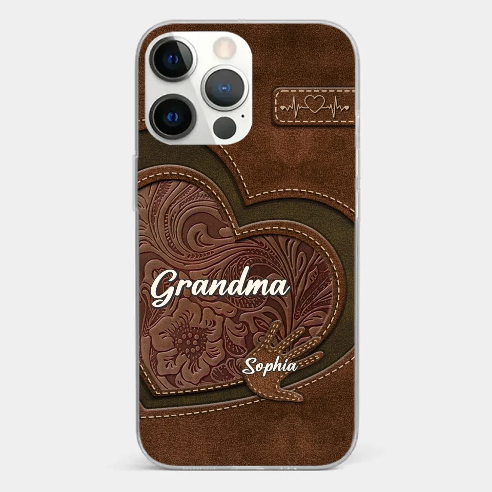 Love In Every Touch - Family Personalized Custom Clear Phone Case - Gift For Mom, Grandma - Image 20