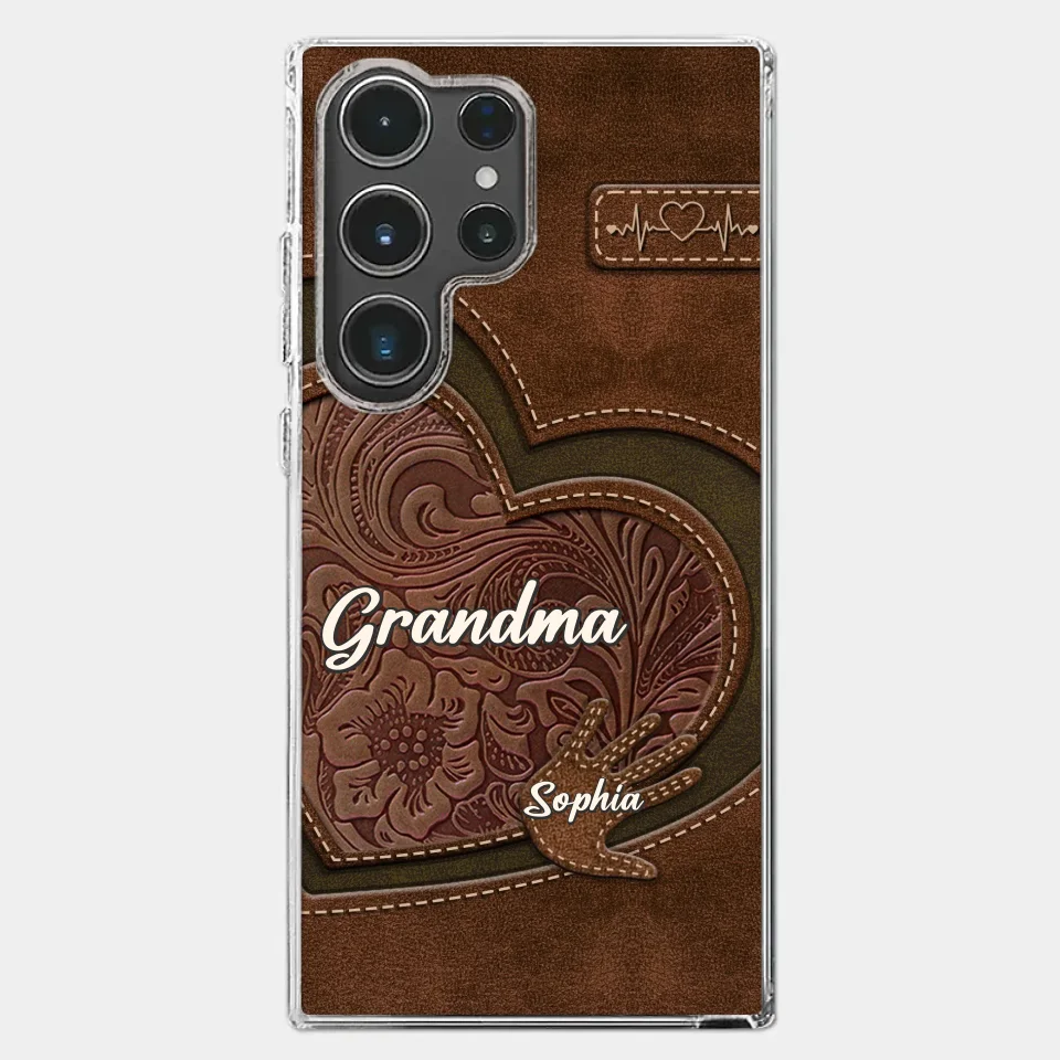 Love In Every Touch - Family Personalized Custom Clear Phone Case - Gift For Mom, Grandma - Image 42