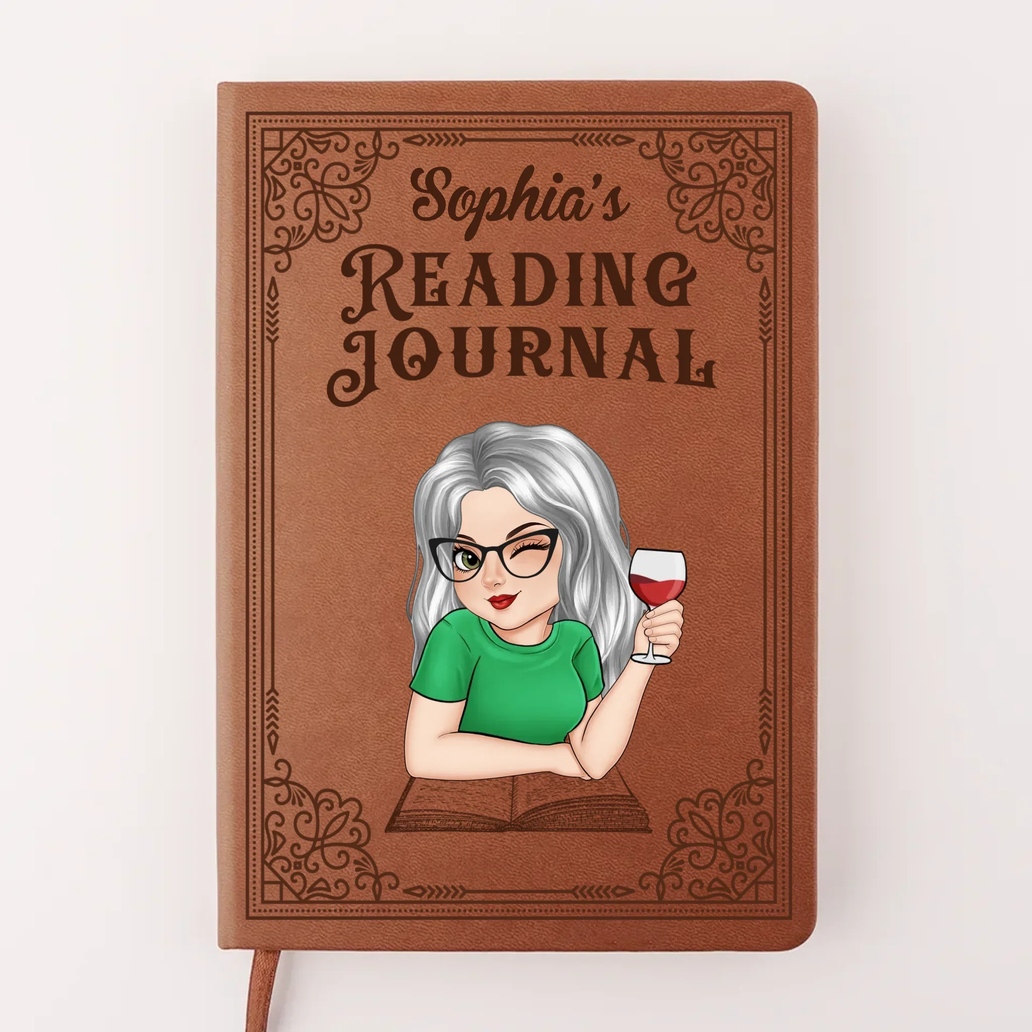 Love Is Finding Joy In What Lights Your Soul - Family Personalized Custom Leather Journal - Mother's Day, Gift For Mom, Grandma - Image 2