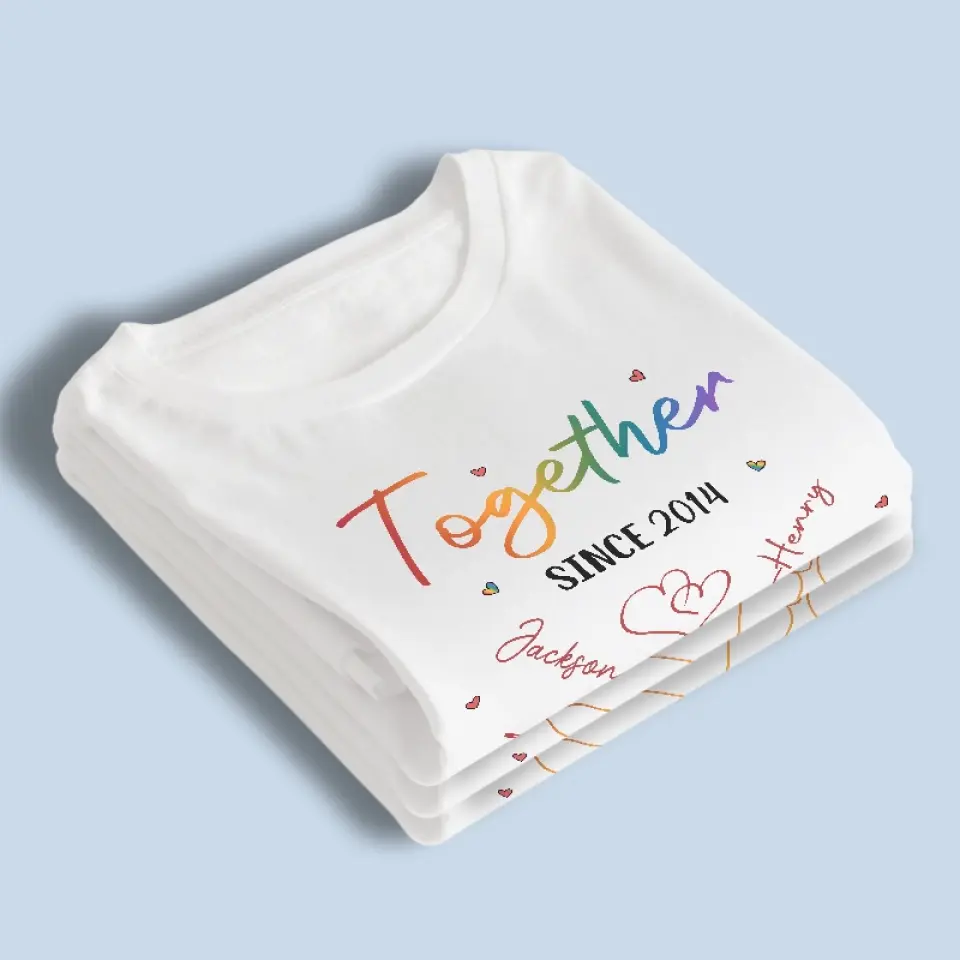 Love Is Love Forever - Couple Personalized Custom Unisex T-shirt, Hoodie, Sweatshirt - Gift For Husband Wife, Anniversary, LGBTQ+ - Image 4