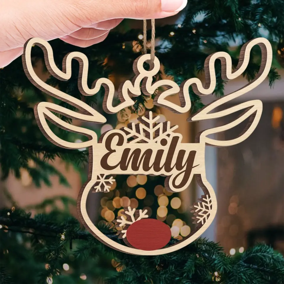 Love The Giver More Than The Gift - Family Personalized Custom Ornament - Wood Custom Shaped - Christmas Gift For Family Members - Image 4