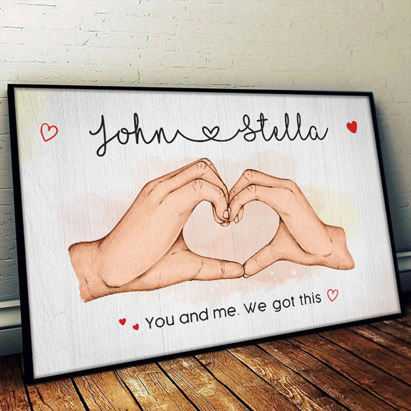 Loved You Then, Love You Still - Couple Personalized Custom Horizontal Poster - Gift For Husband Wife, Anniversary - Image 2