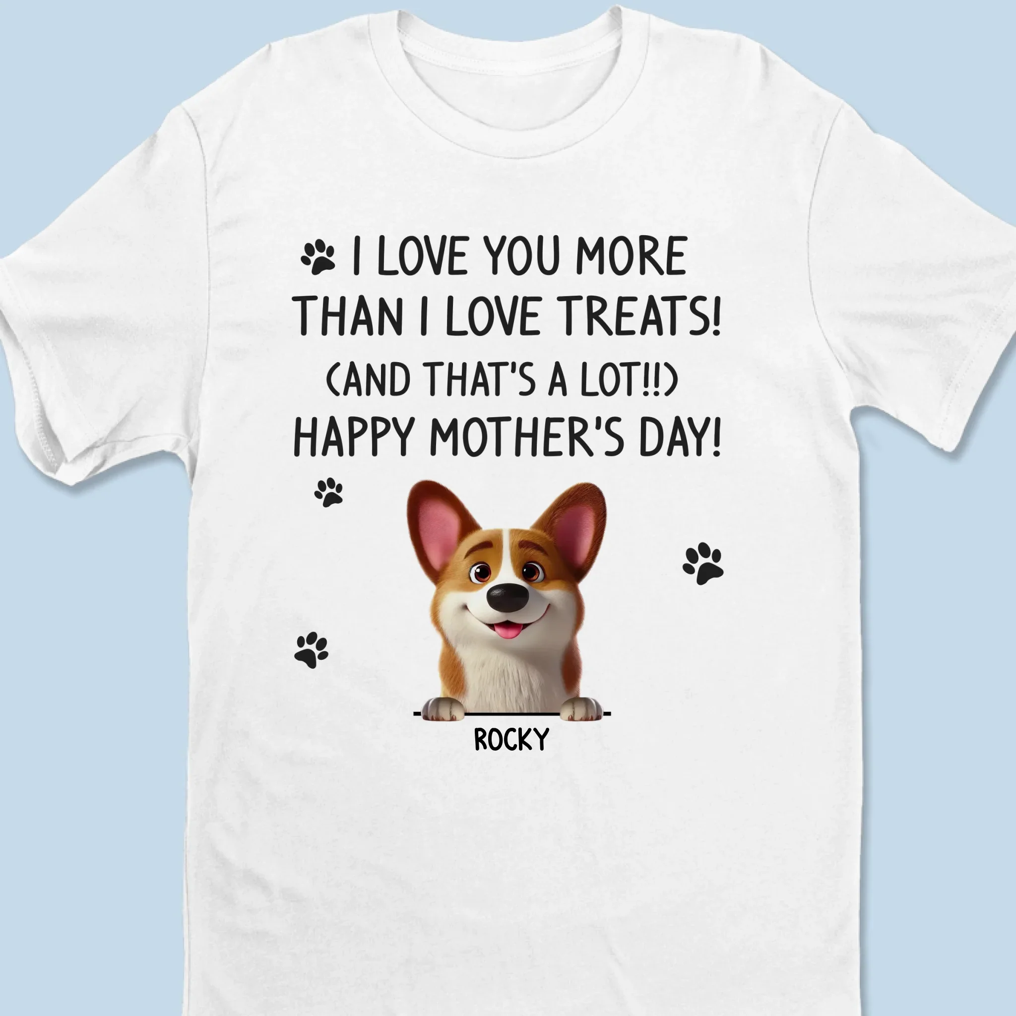 Loving You Is My Favorite Trick - Dog Personalized Custom Unisex T-shirt, Premium T-shirt, Hoodie - Mother's Day, Gift For Pet Owners, Pet Lovers - Image 2