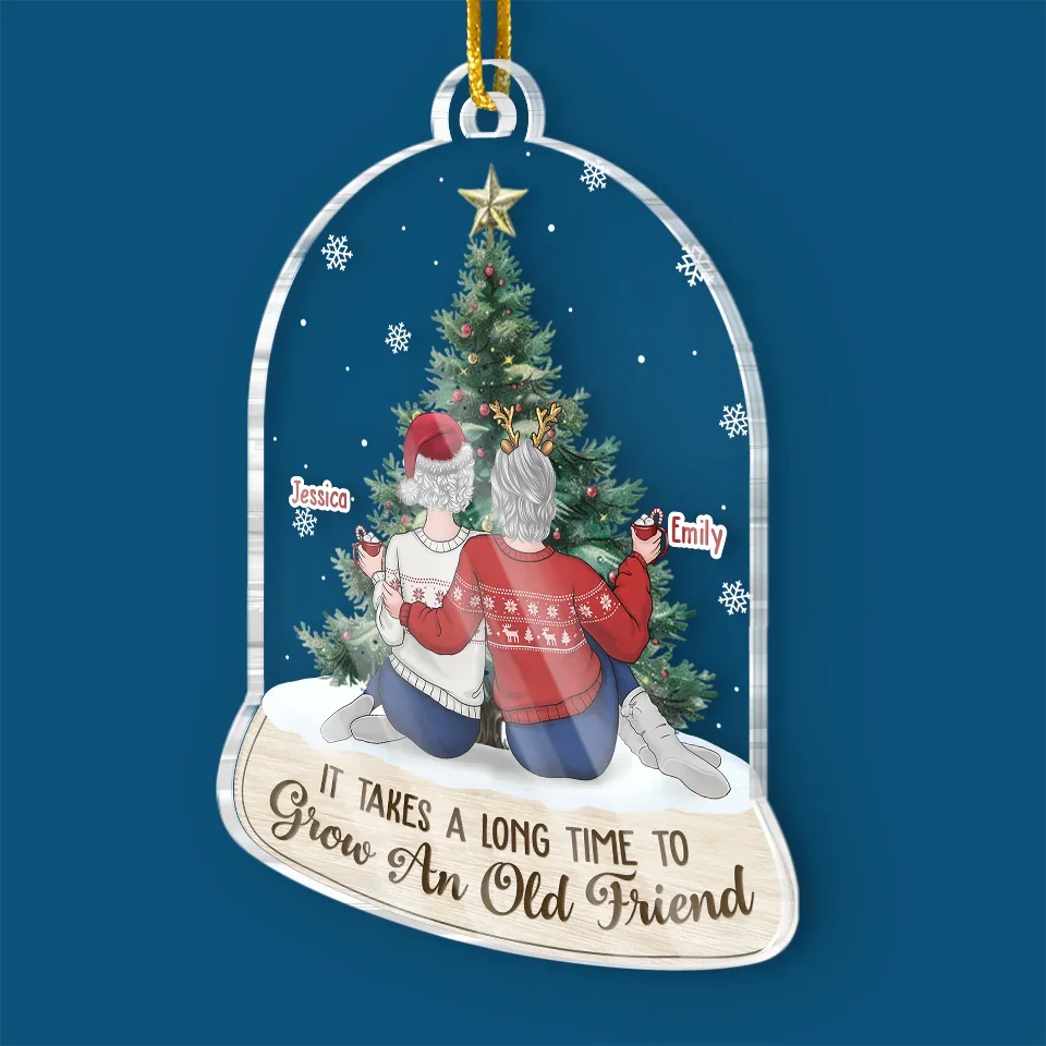 Making Spirits Bright With My Favorite People - Bestie Personalized Custom Ornament - Acrylic Custom Shaped - Christmas Gift For Best Friends, BFF, Sisters - Image 3