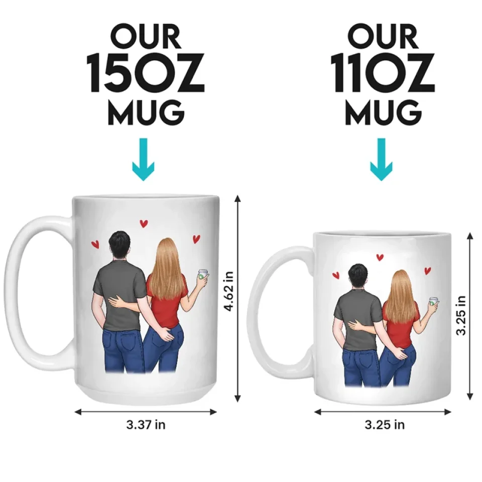 Meeting You Changed Everything - Couple Personalized Custom Mug - Gift For Husband Wife, Anniversary - Image 5