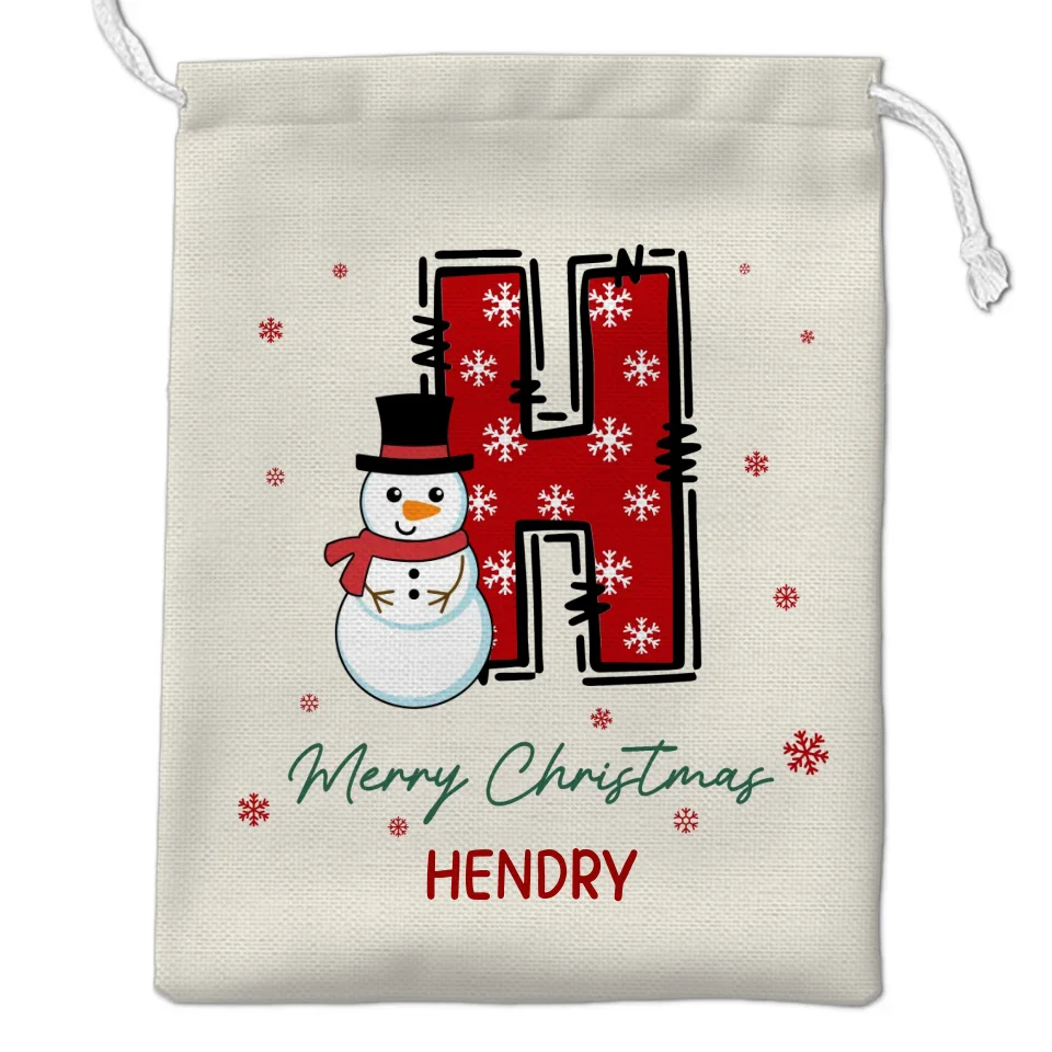 Merry Christmas - Personalized Custom Christmas Favor Bag - Christmas Gift For Family Members - Image 2