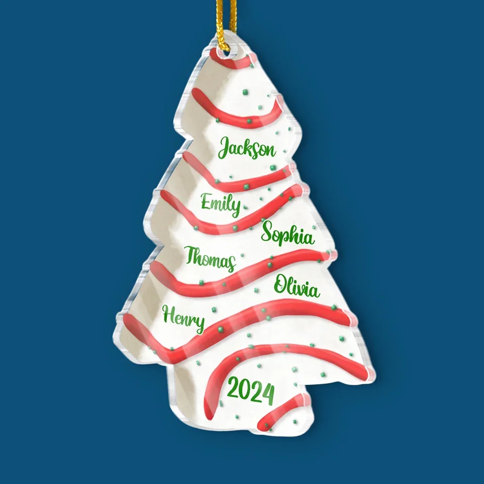 Merry Christmas To My  Family - Family Personalized Custom Ornament - Acrylic Custom Shaped - Christmas Gift For Family Members - Image 3