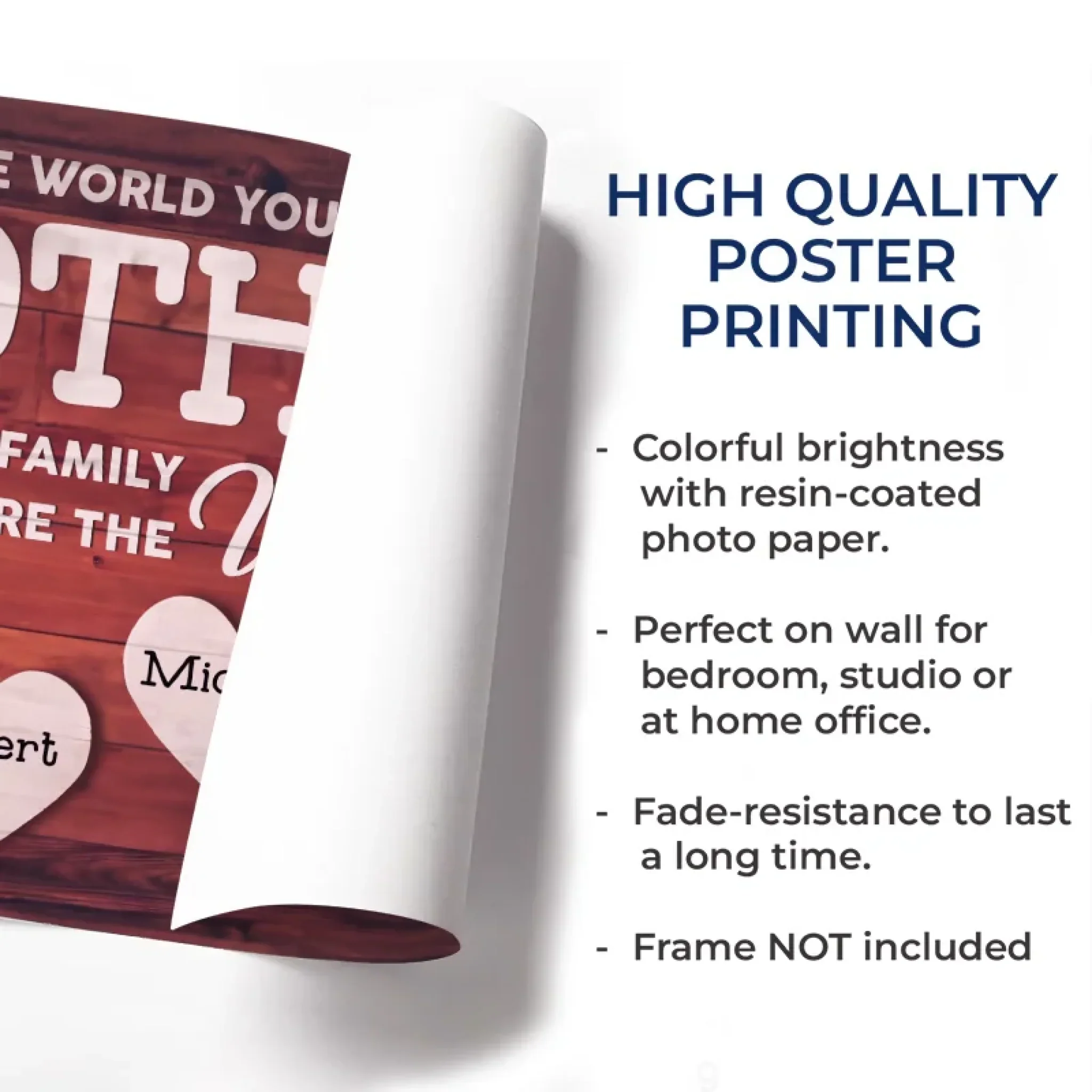 Mom Is The World’s Most Beautiful Place - Family Personalized Custom Horizontal Poster - Gift For Mom - Image 5