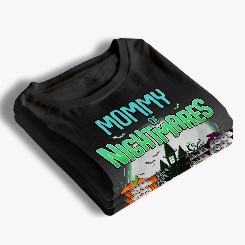 Mommy Of Nightmares - Cat Personalized Custom Unisex T-shirt, Hoodie, Sweatshirt - Halloween Gift For Pet Owners, Pet Lovers - Image 3
