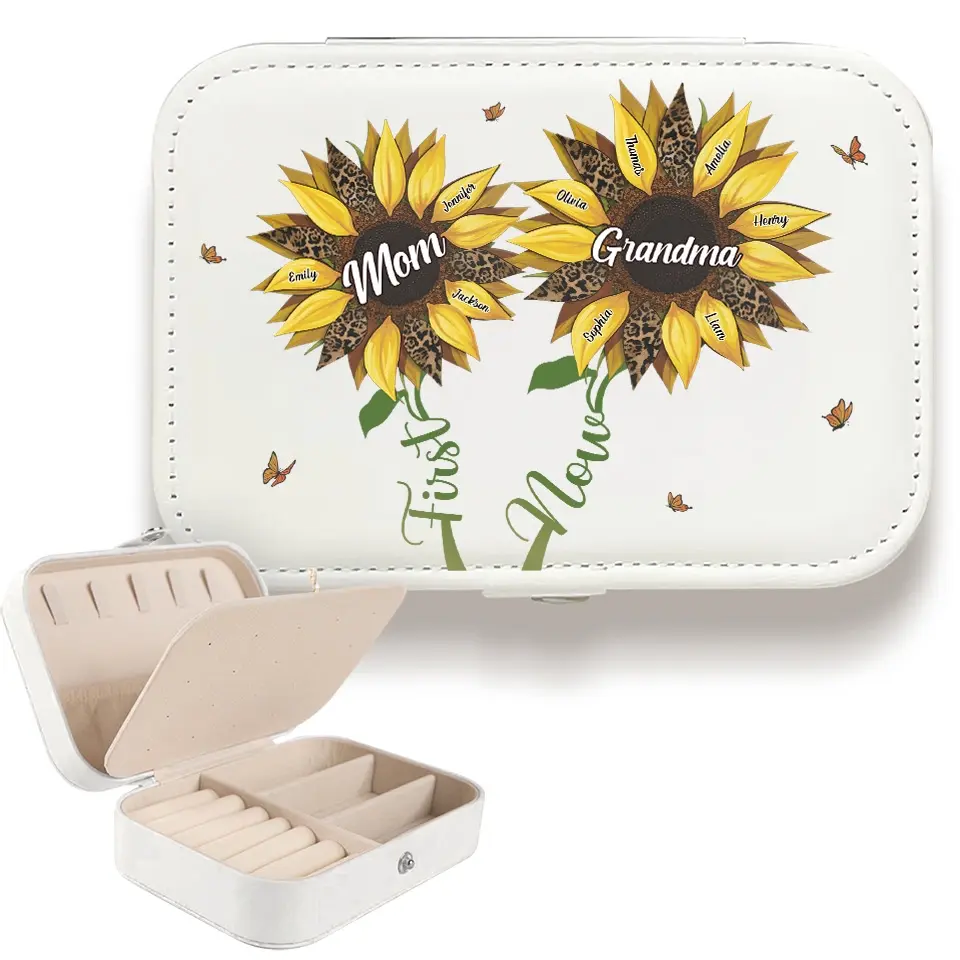 Mothers Are The Gardeners Of The Soul - Family Personalized Custom Jewelry Case - Gift For Mom, Grandma - Image 5