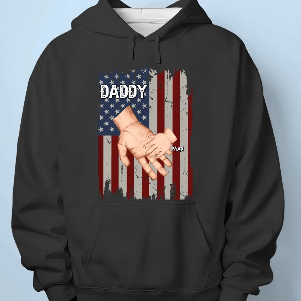 My Dad Is The Best Person In The World Heart - Family Personalized Custom Unisex T-shirt, Hoodie, Sweatshirt - Father's Day, Gift For Dad, Grandpa - Image 5