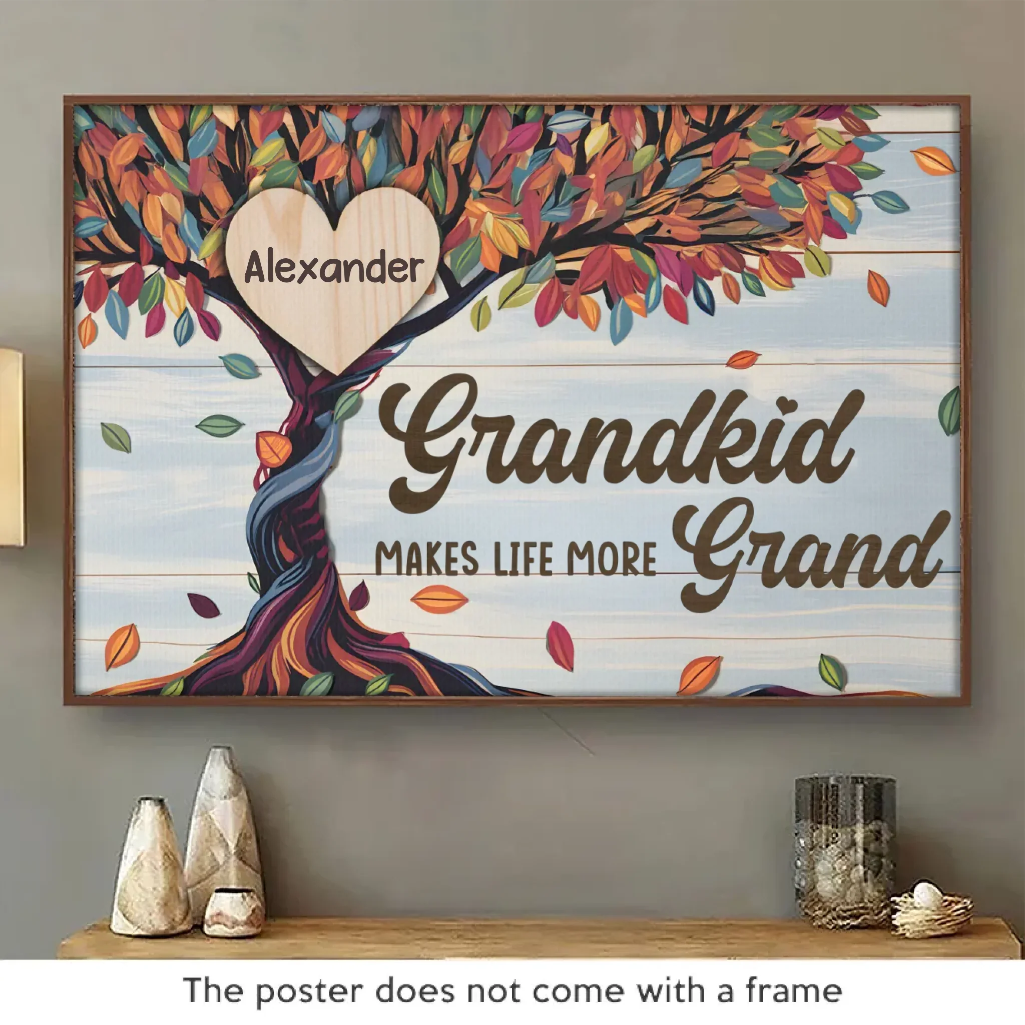 My Grandkids Are My Favorite - Family Personalized Custom Horizontal Poster - Gift For Grandma, Grandpa, Grandkid - Image 2