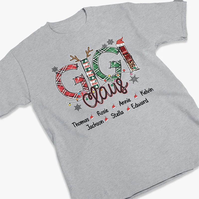 My Grandkids Put The Merry In My Christmas - Family Personalized Custom Unisex T-shirt, Hoodie, Sweatshirt - Christmas Gift For Mom, Grandma - Image 2