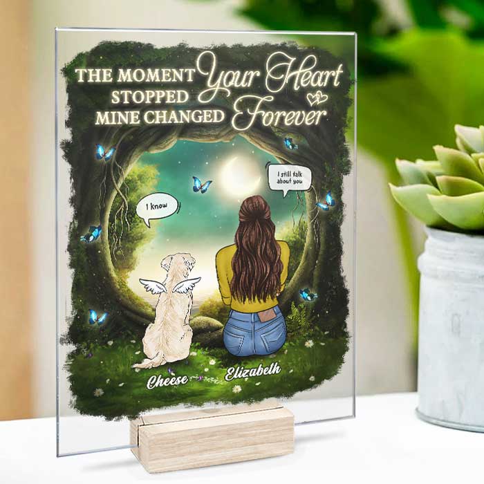 My Heart Changed Forever - Personalized Acrylic Plaque - Gift For Pet Lovers - Image 2
