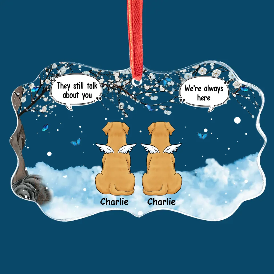 My Heart Will Always Wear The Paw Prints Left By You - Memorial Personalized Custom Benelux Glass Ornament - Sympathy Gift, Christmas Gift For Pet Owners, Pet Lovers - Image 2