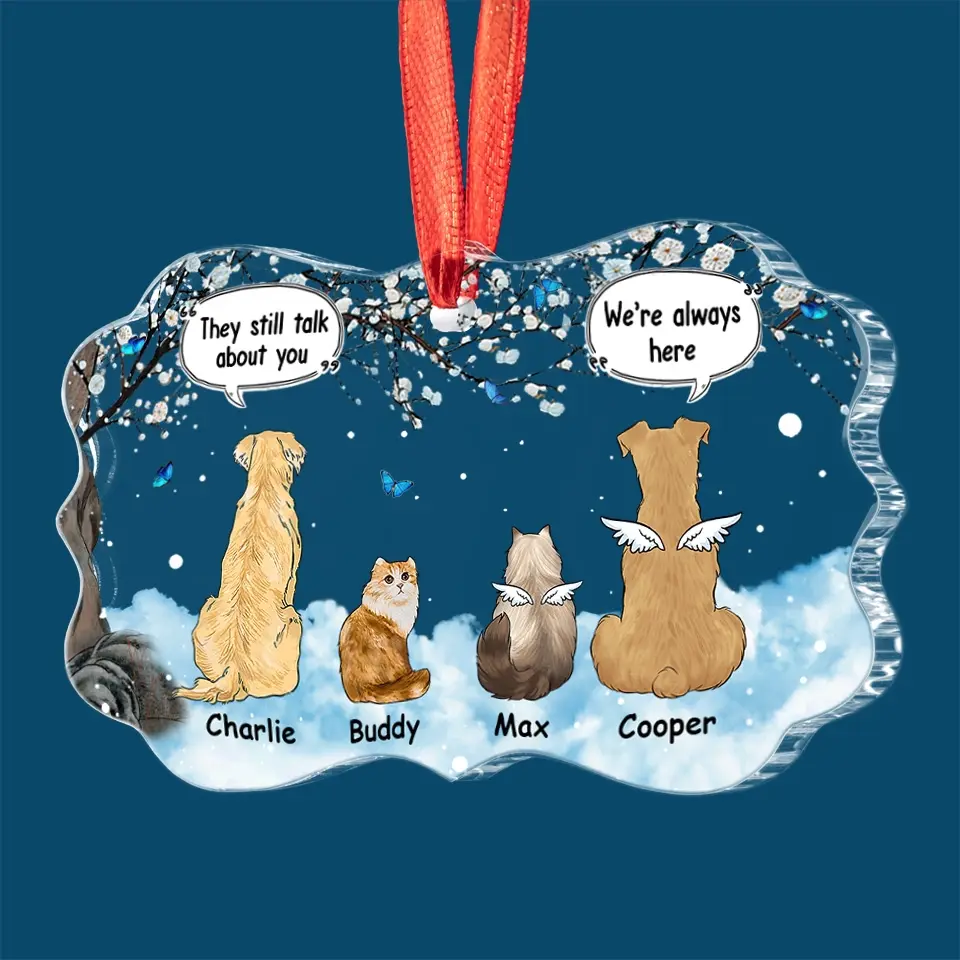 My Heart Will Always Wear The Paw Prints Left By You - Memorial Personalized Custom Benelux Glass Ornament - Sympathy Gift, Christmas Gift For Pet Owners, Pet Lovers - Image 3