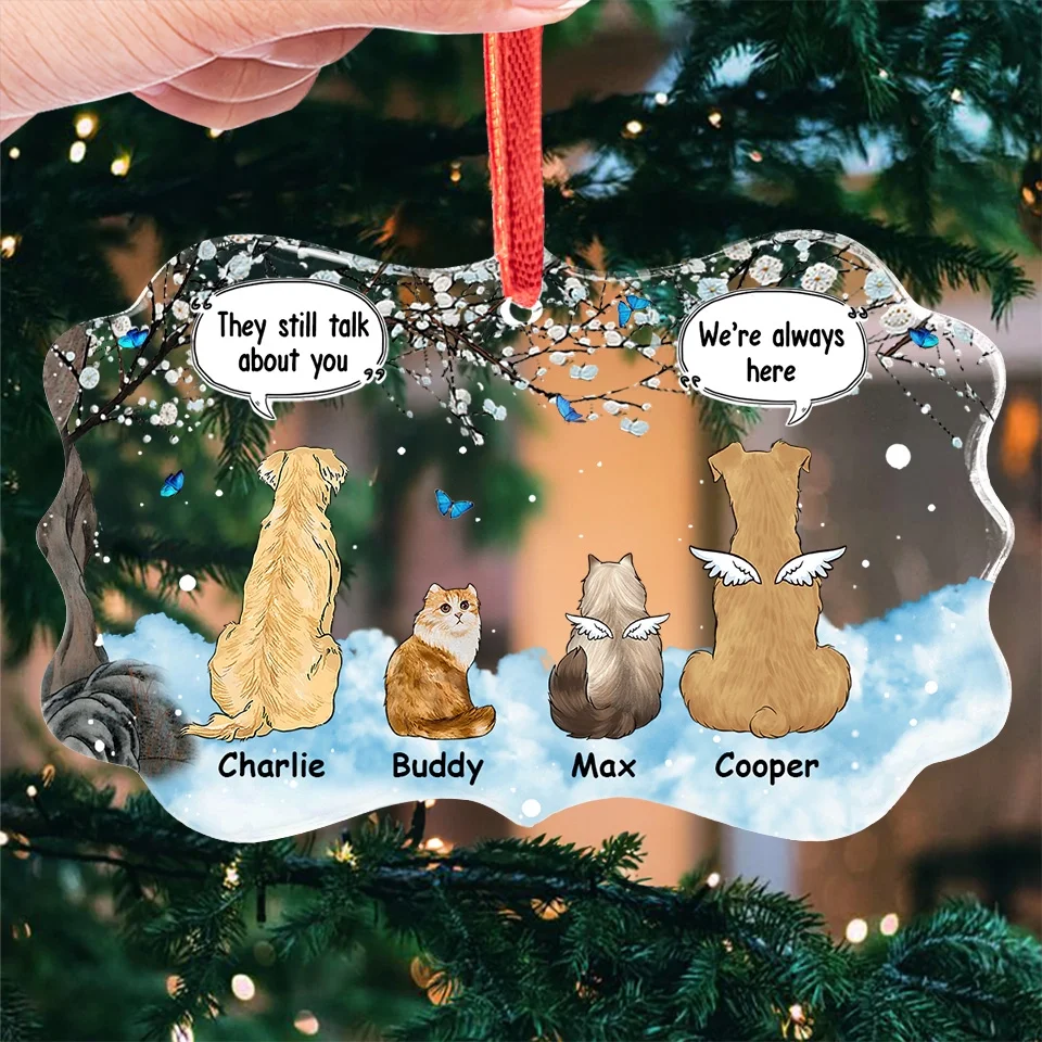 My Heart Will Always Wear The Paw Prints Left By You - Memorial Personalized Custom Benelux Glass Ornament - Sympathy Gift, Christmas Gift For Pet Owners, Pet Lovers - Image 4