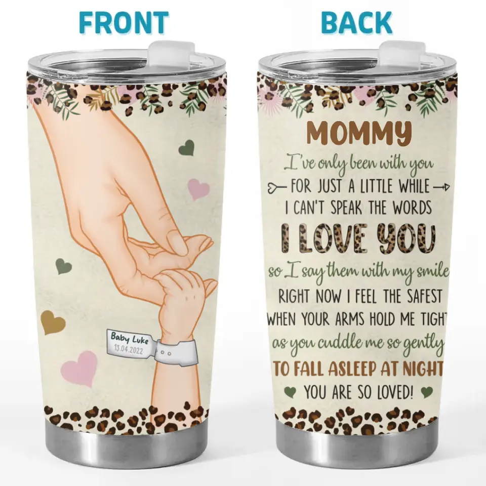 My Mother Is My First Friend And My Forever Friend - Family Personalized Custom Tumbler - Mother's Day, Baby Shower Gift, Gift For First Mom - Image 2