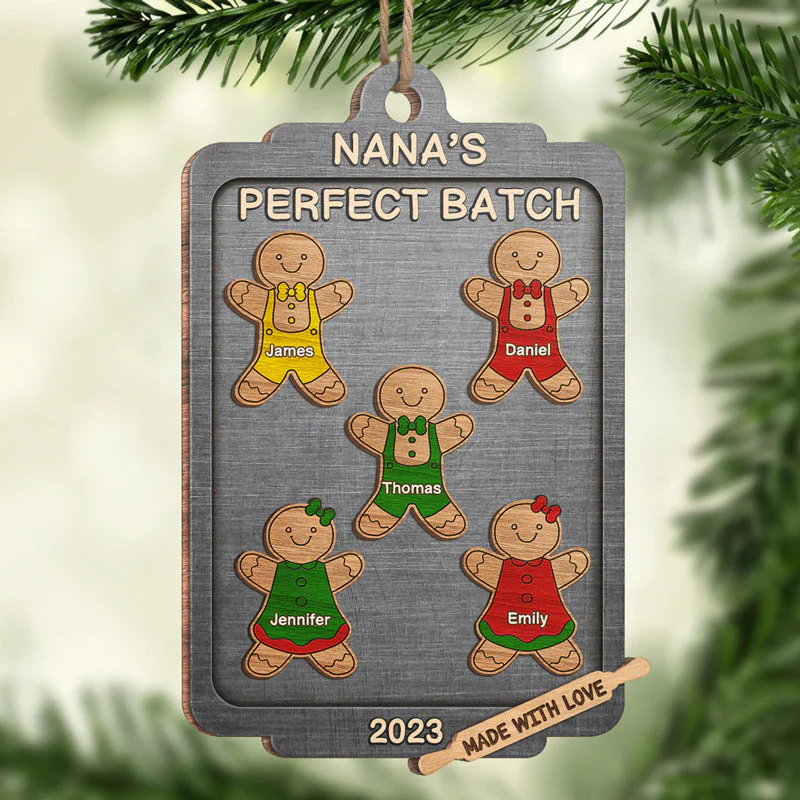 My Perfect Cookie Crew - Family Personalized Custom Ornament - Wood Custom Shaped - Christmas Gift For Family Members - Image 3