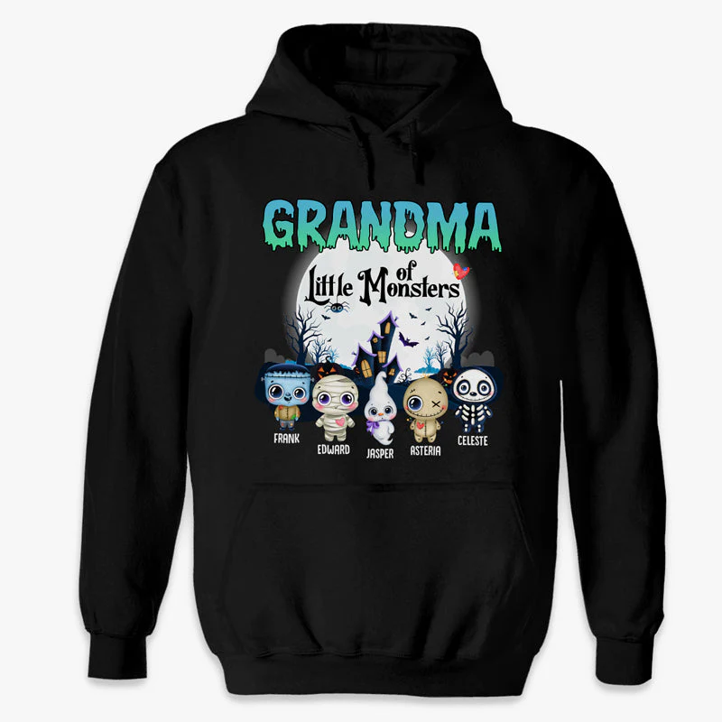 Nana Of These Little Monsters - Personalized Custom Unisex T-Shirt, Hoodie, Sweatshirt - Gift For Grandma, Gift For Grandparents, Halloween Gift - Image 5
