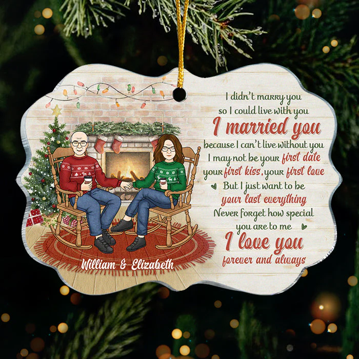 Never Forget How Special You Are To Me - Personalized Custom Benelux Shaped Acrylic Christmas Ornament - Gift For Couple, Husband Wife, Anniversary, Engagement, Wedding, Marriage Gift, Christmas Gift
