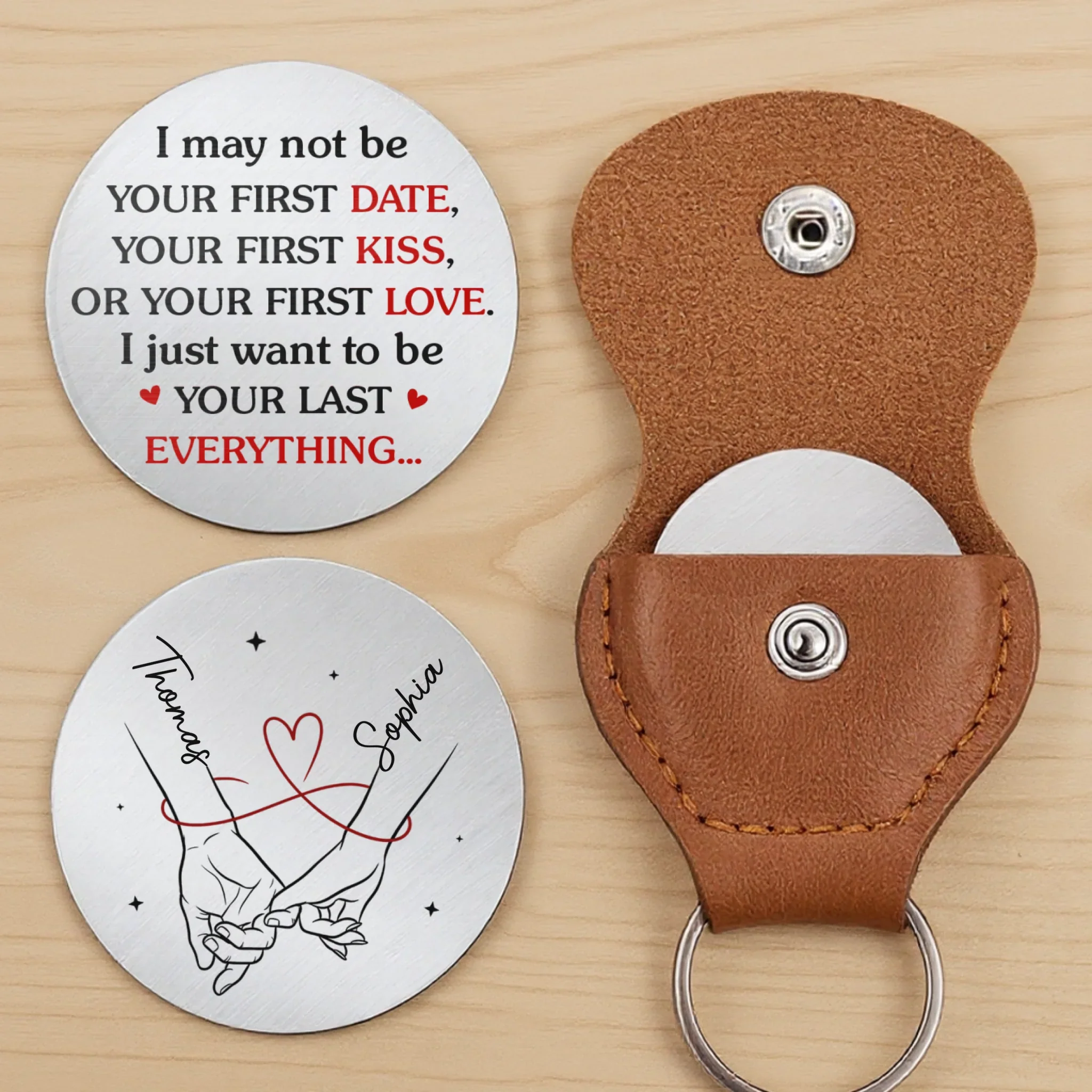 New Arrival, Custom Pocket Hug - Personalized Anniversary Wedding Gifts For Husband And Wife, Him And Her - Let Me Hold Your Hand AMZ - Image 3