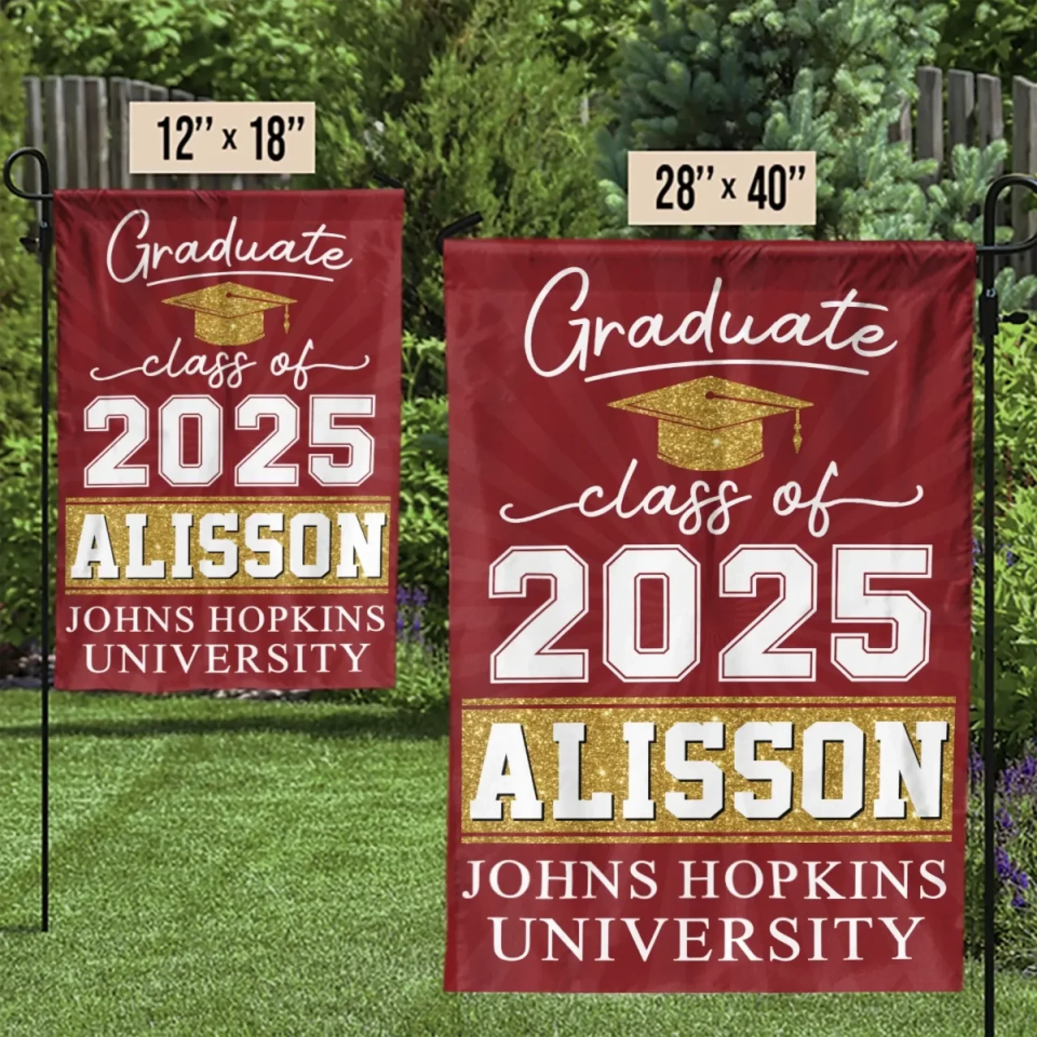 New Beginnings, Endless Possibilities - Family Personalized Custom Flag - Graduation Gift For Family Members, Siblings, Brothers, Sisters - Image 4