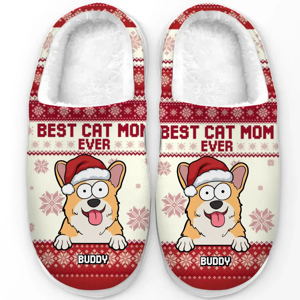No Holiday Is Complete Without My Canine Companion - Dog & Cat Personalized Custom Fluffy Slippers - Christmas Gift For Pet Owners, Pet Lovers - Image 2