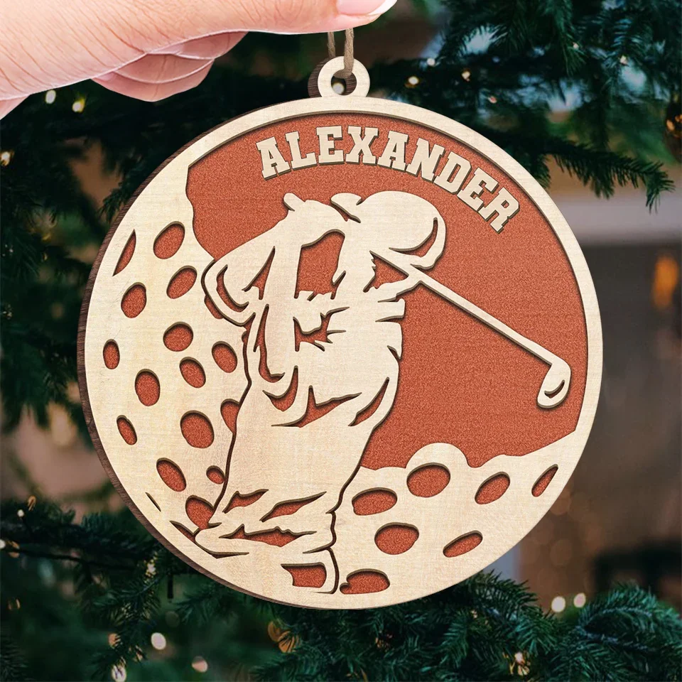 No Limits, No Excuses - Personalized Custom Ornament - Wood Custom Shaped - Christmas Gift For Sport Lovers, Sport Players - Image 4