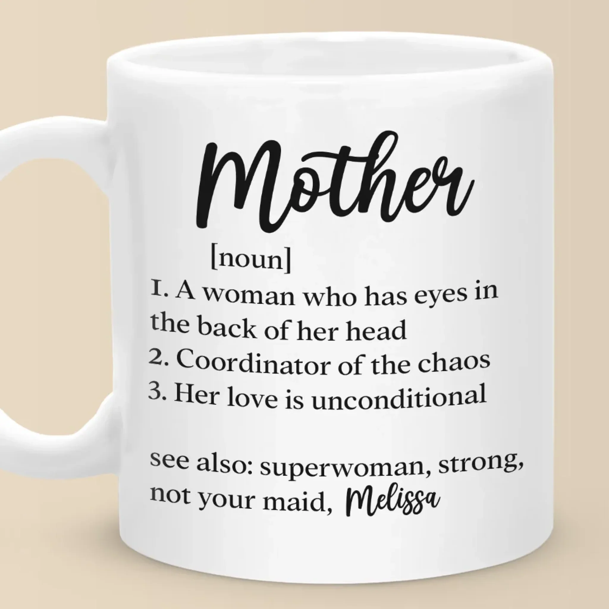 No Matter What, Mom’s Love Never Fades - Family Personalized Custom Mug - Gift For Mom, Grandma