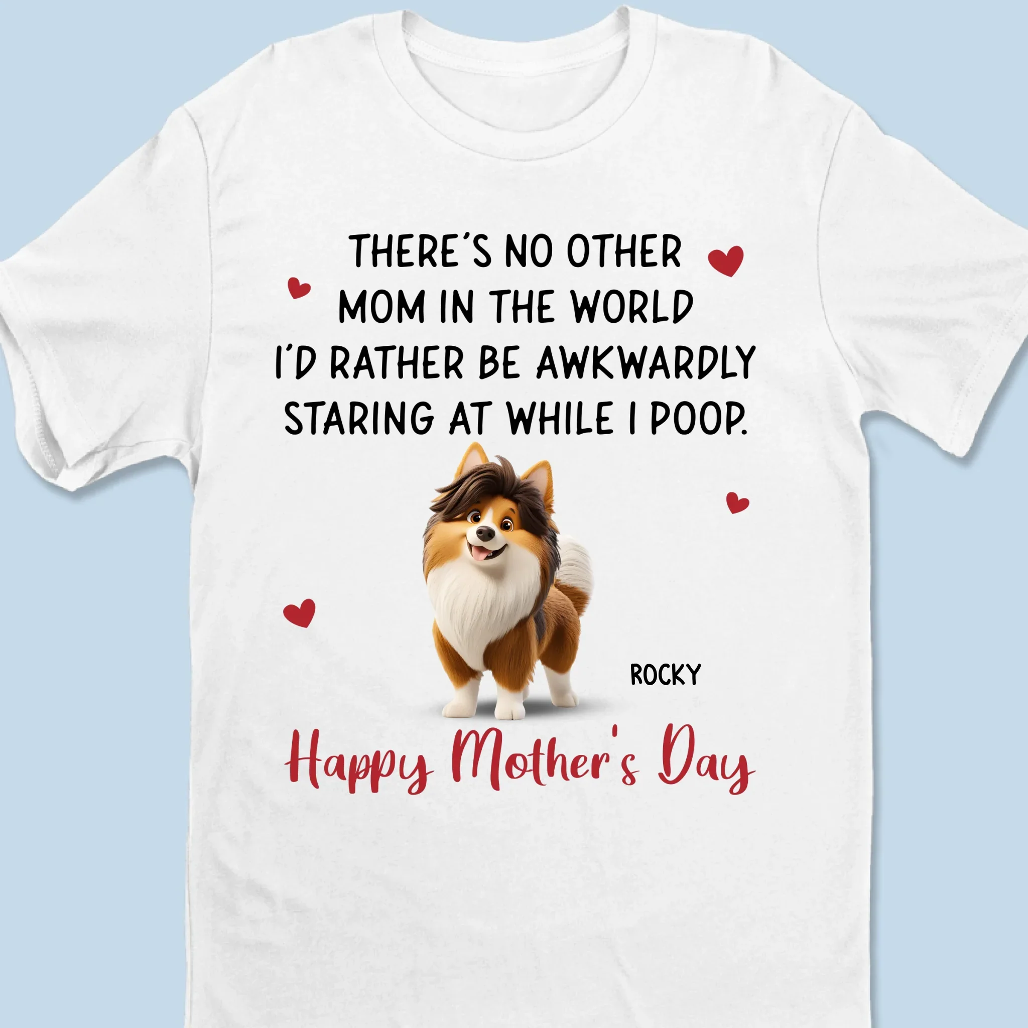 No Privacy, Just Love - Dog Personalized Custom Unisex T-shirt, Premium T-shirt, Hoodie - Mother's Day, Gift For Pet Owners, Pet Lovers - Image 2