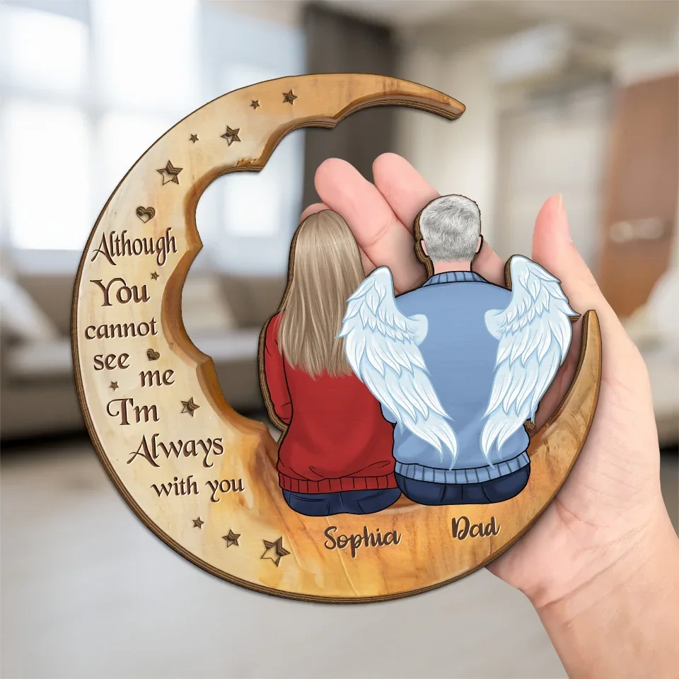 Not A Day Goes By That You're Not Missed - Memorial Personalized Custom 2-Layered Wooden Plaque With Stand - Sympathy Gift, Christmas Gift For Family Members - Image 5
