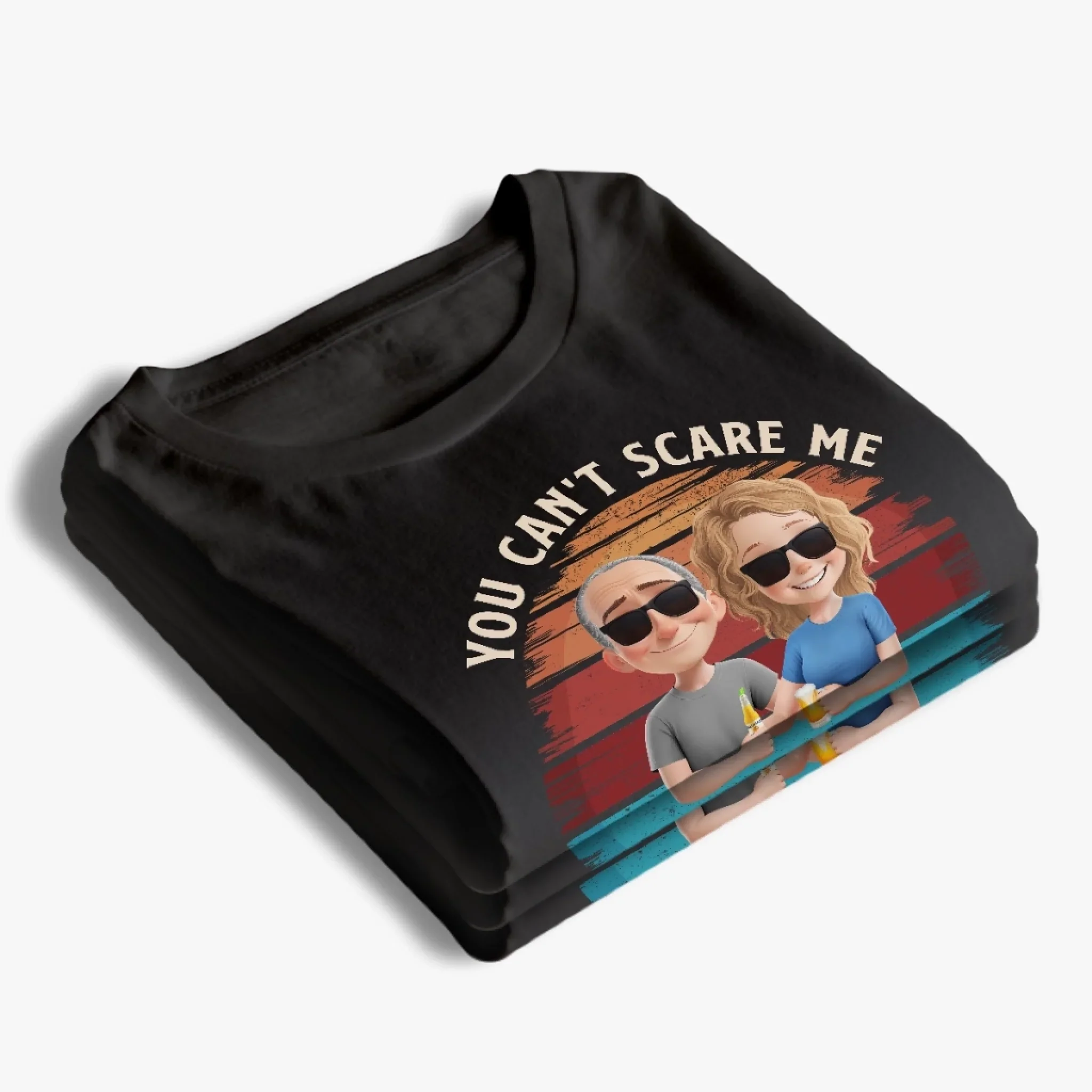 Nothing Scares Me, I Have A Daughter - Family Personalized Custom Unisex T-shirt, Premium T-shirt, Hoodie - Father's Day, Gift For Dad - Image 4