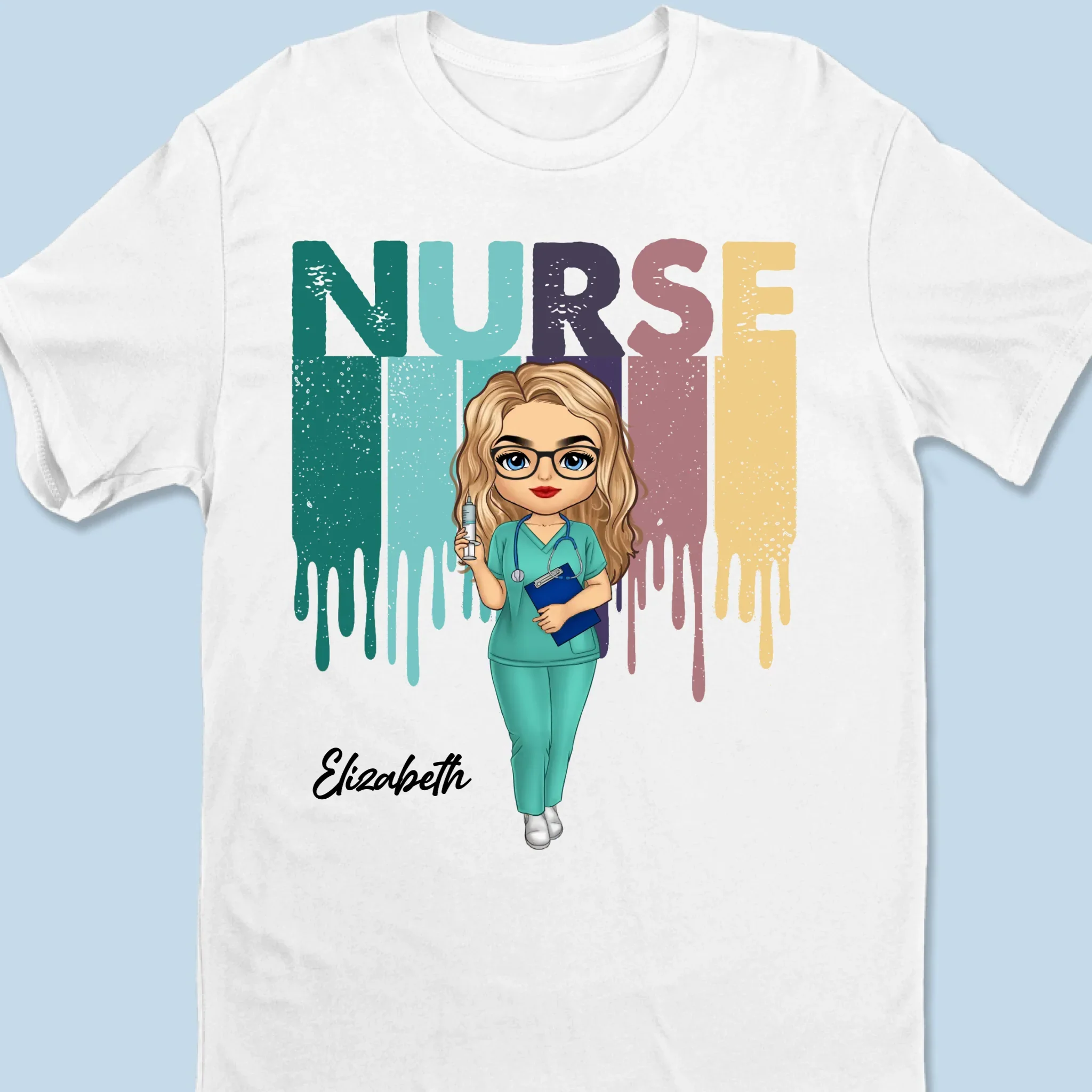 Nurse Vibes Only - Nurse Personalized Custom Unisex T-shirt, Premium T-shirt, Hoodie - Appreciation, Thank You Gift, Nurse Life, Doctor Life - Image 6
