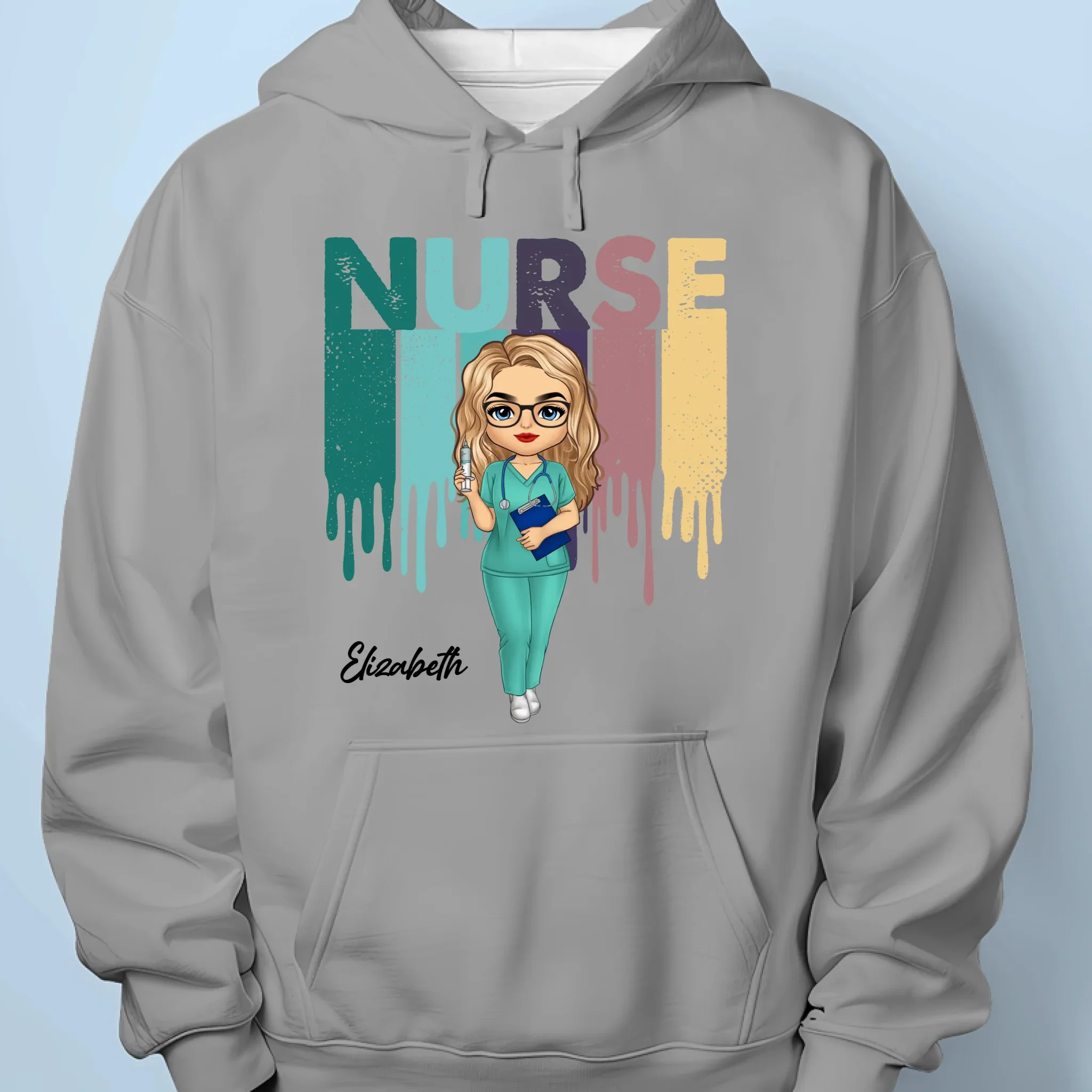 Nurse Vibes Only - Nurse Personalized Custom Unisex T-shirt, Premium T-shirt, Hoodie - Appreciation, Thank You Gift, Nurse Life, Doctor Life - Image 7