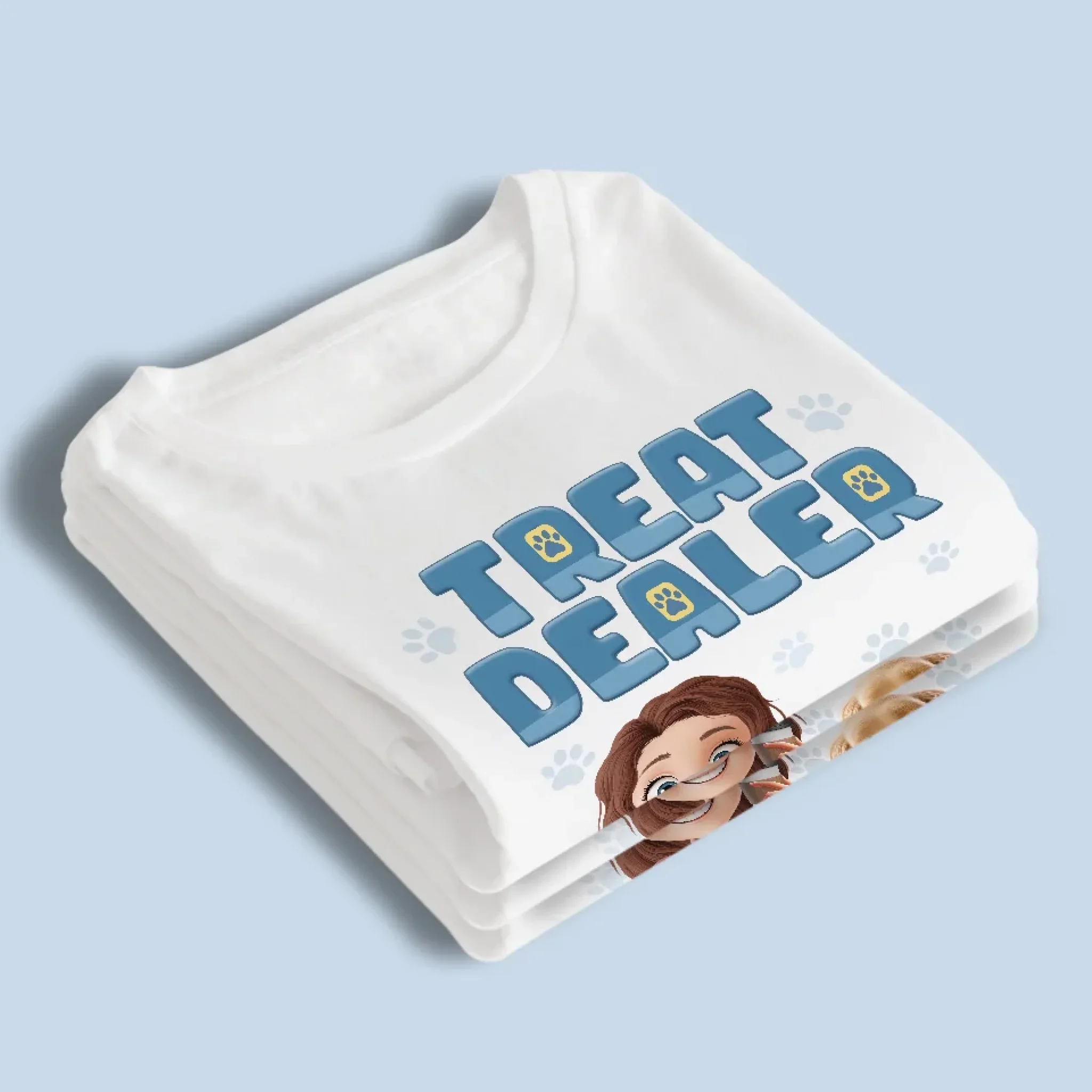 Official Treat Dealer - Dog Personalized Custom Unisex T-shirt, Premium T-shirt, Hoodie - Gift For Pet Owners, Pet Lovers - Image 4