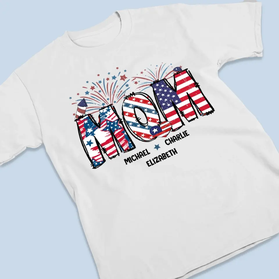 One Of The Sweetest Words I Have Ever Heard Is Nana - Family Personalized Custom Unisex T-shirt, Hoodie, Sweatshirt - 4th Of July, Gift For Mom, Grandma - Image 3
