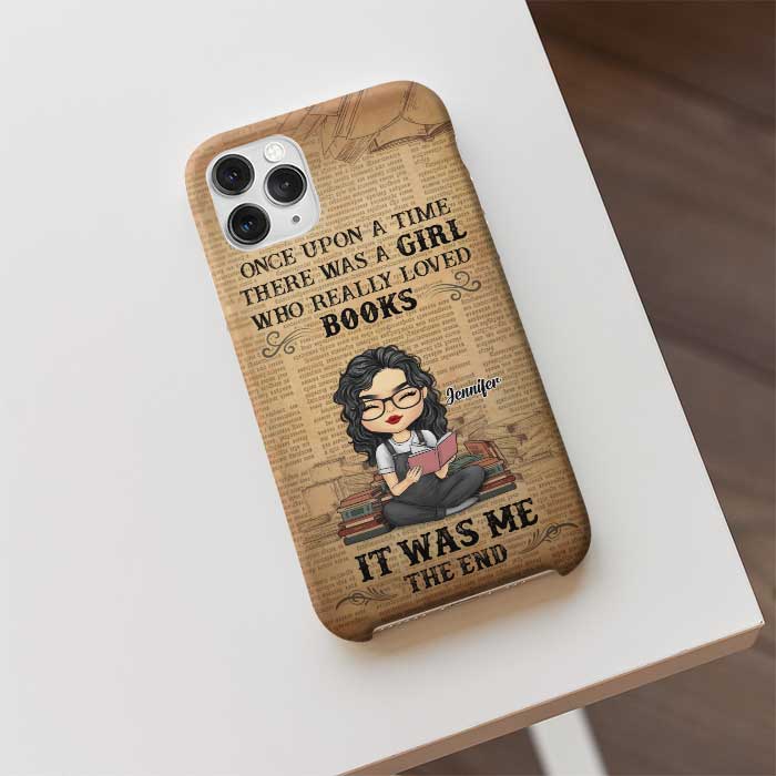 One Upon A Time There Was A Girl Who Really Loved Books - Personalized Phone Case - Image 2
