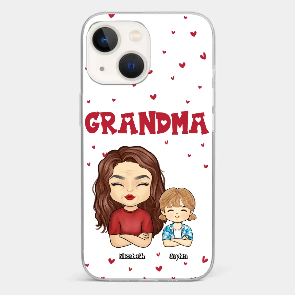 Our Beautiful Grandma Gave Us So Much Love - Family Personalized Custom Clear Phone Case - Gift For Mom, Grandma - Image 18