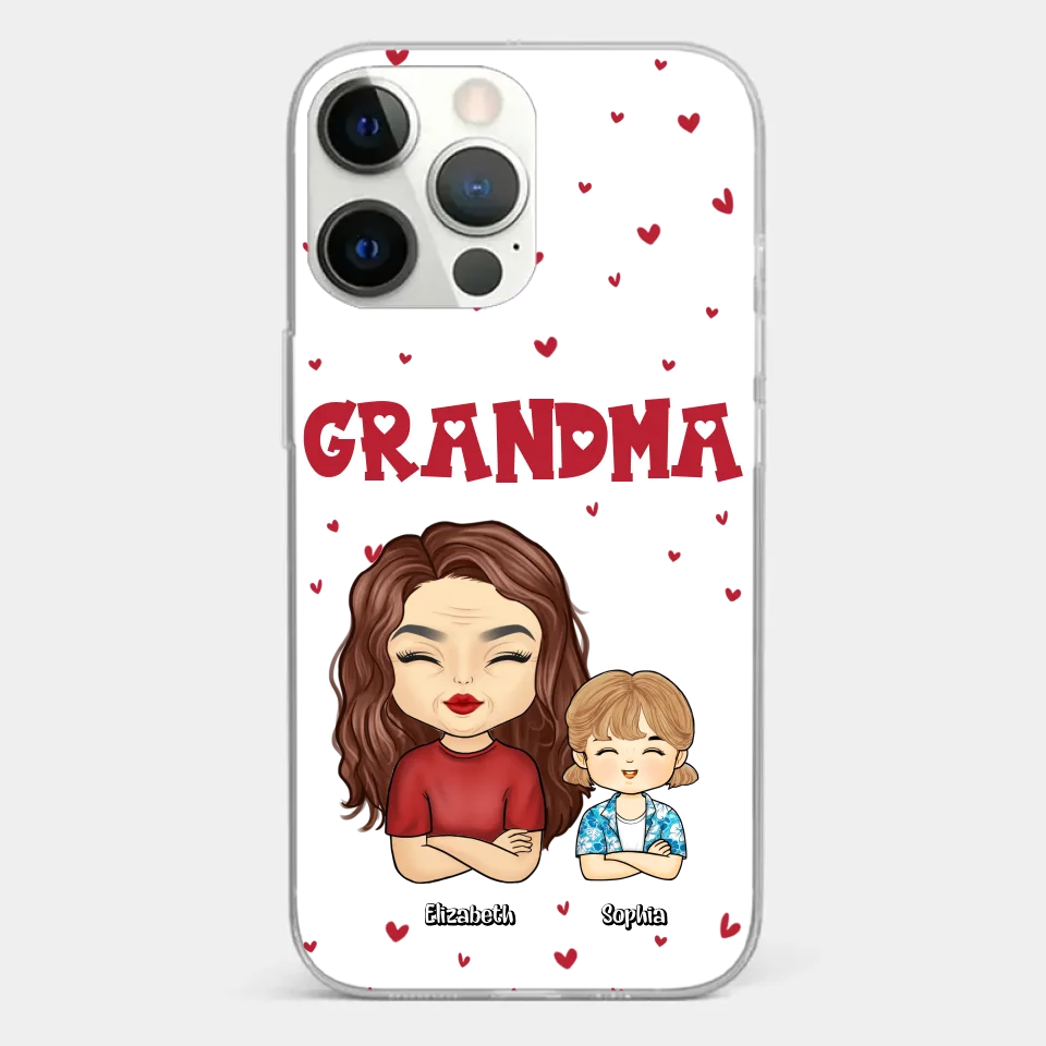Our Beautiful Grandma Gave Us So Much Love - Family Personalized Custom Clear Phone Case - Gift For Mom, Grandma - Image 20