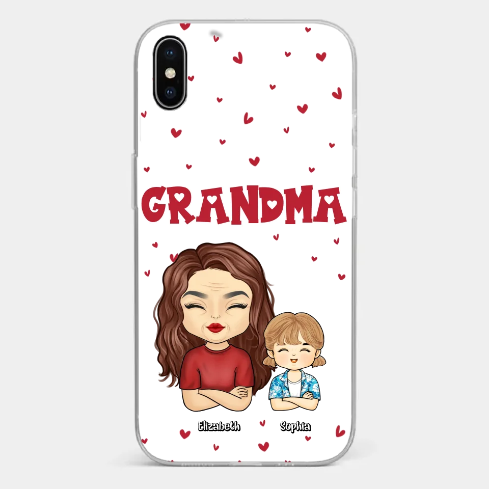 Our Beautiful Grandma Gave Us So Much Love - Family Personalized Custom Clear Phone Case - Gift For Mom, Grandma - Image 27