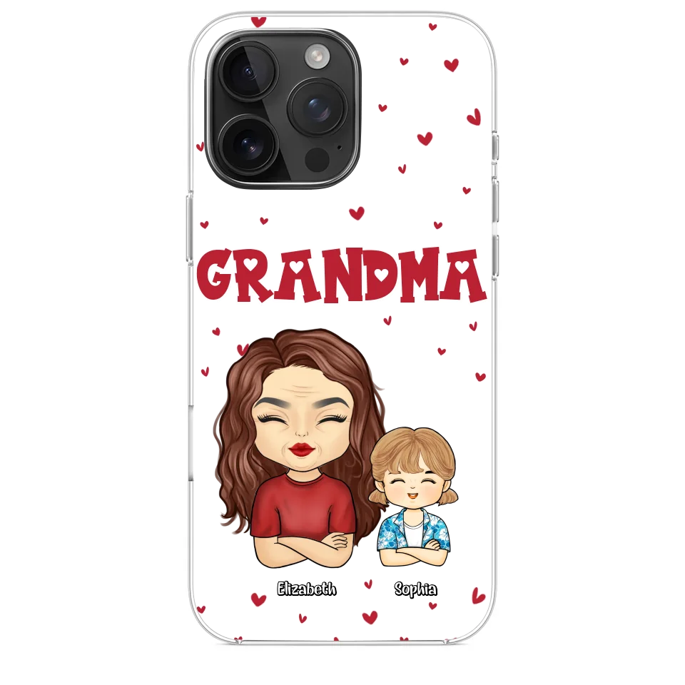 Our Beautiful Grandma Gave Us So Much Love - Family Personalized Custom Clear Phone Case - Gift For Mom, Grandma - Image 35
