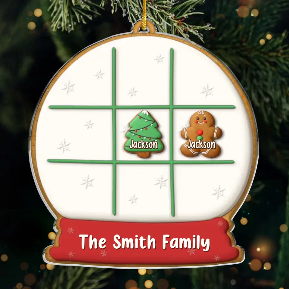 Our Family Is A Circle Of Strength And Love - Family Personalized Custom Ornament - Acrylic Custom Shaped - Christmas Gift For Family Members - Image 2