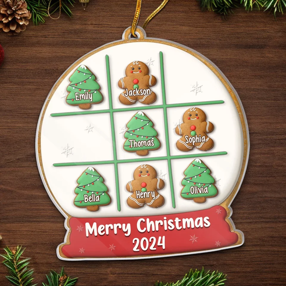 Our Family Is A Circle Of Strength And Love - Family Personalized Custom Ornament - Acrylic Custom Shaped - Christmas Gift For Family Members - Image 5