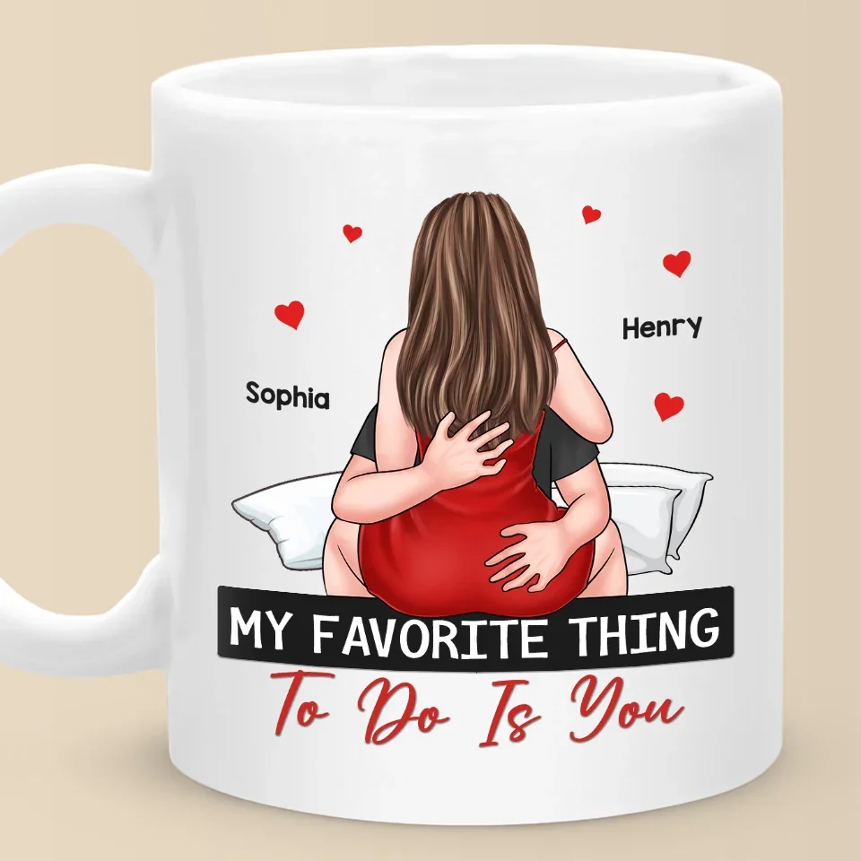 Our Love Is The Spark In Every Kiss - Couple Personalized Custom Mug - Christmas Gift For Husband Wife, Anniversary
