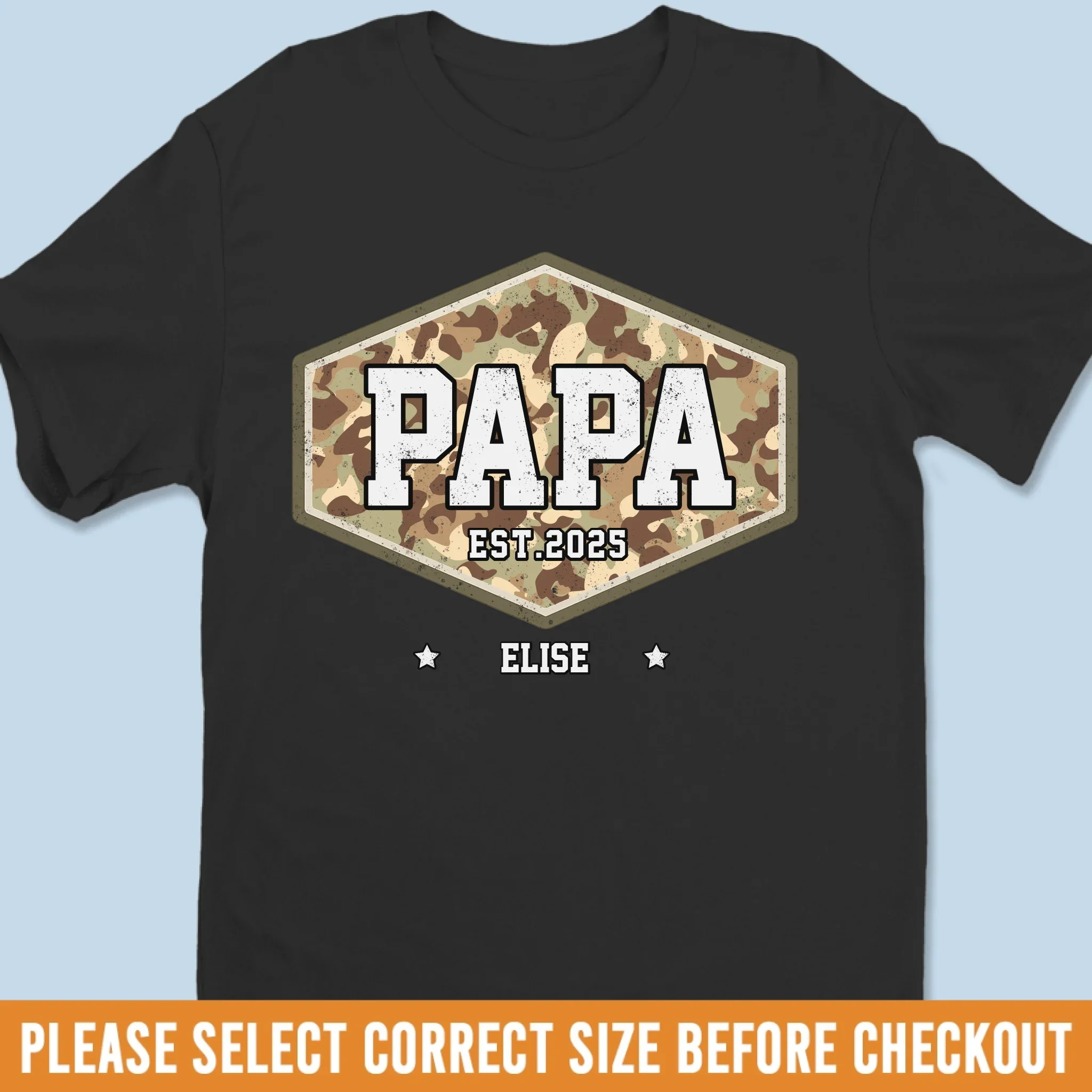Papa, Mission Never Ends - Family Personalized Custom Unisex T-shirt, Premium T-shirt, Hoodie - 4th Of July, Gift For Dad, Grandpa - Image 6