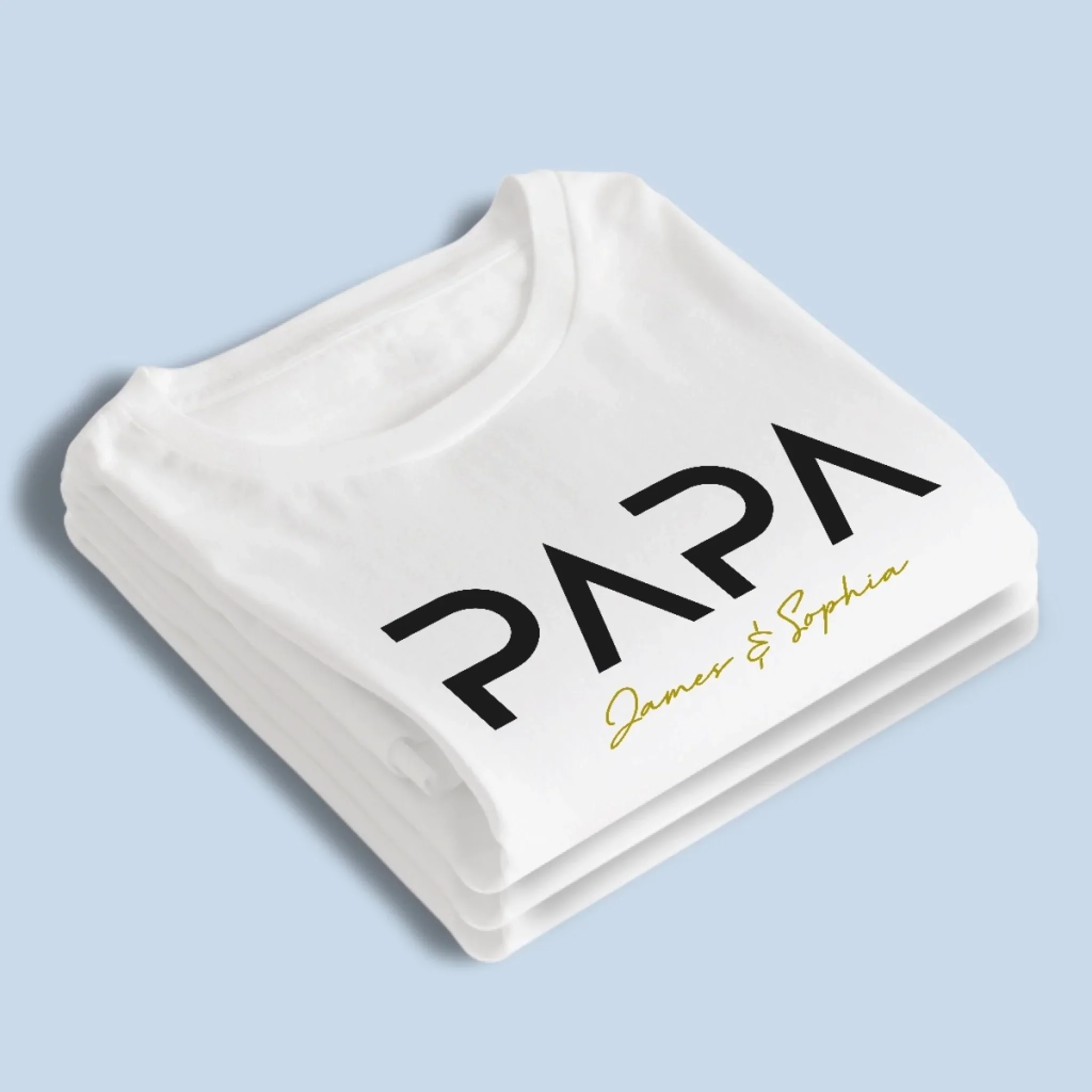 Papa Mode On - Family Personalized Custom Unisex T-shirt, Premium T-shirt, Hoodie -  Father's Day, Gift For Dad, Grandpa - Image 4