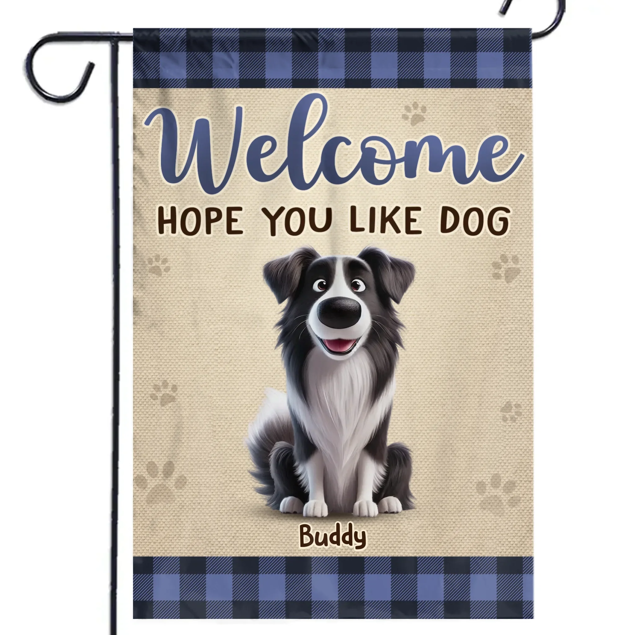 Paws, Play, Repeat - Dog Personalized Custom Flag - Gift For Pet Owners, Pet Lovers - Image 2