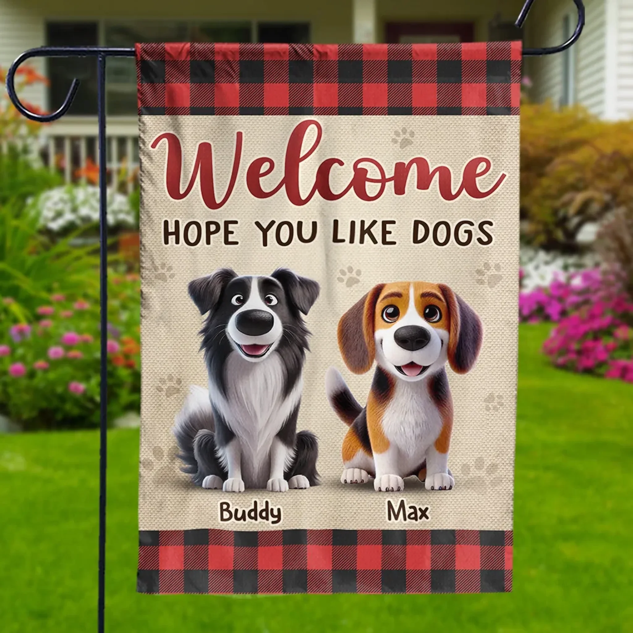 Paws, Play, Repeat - Dog Personalized Custom Flag - Gift For Pet Owners, Pet Lovers - Image 4