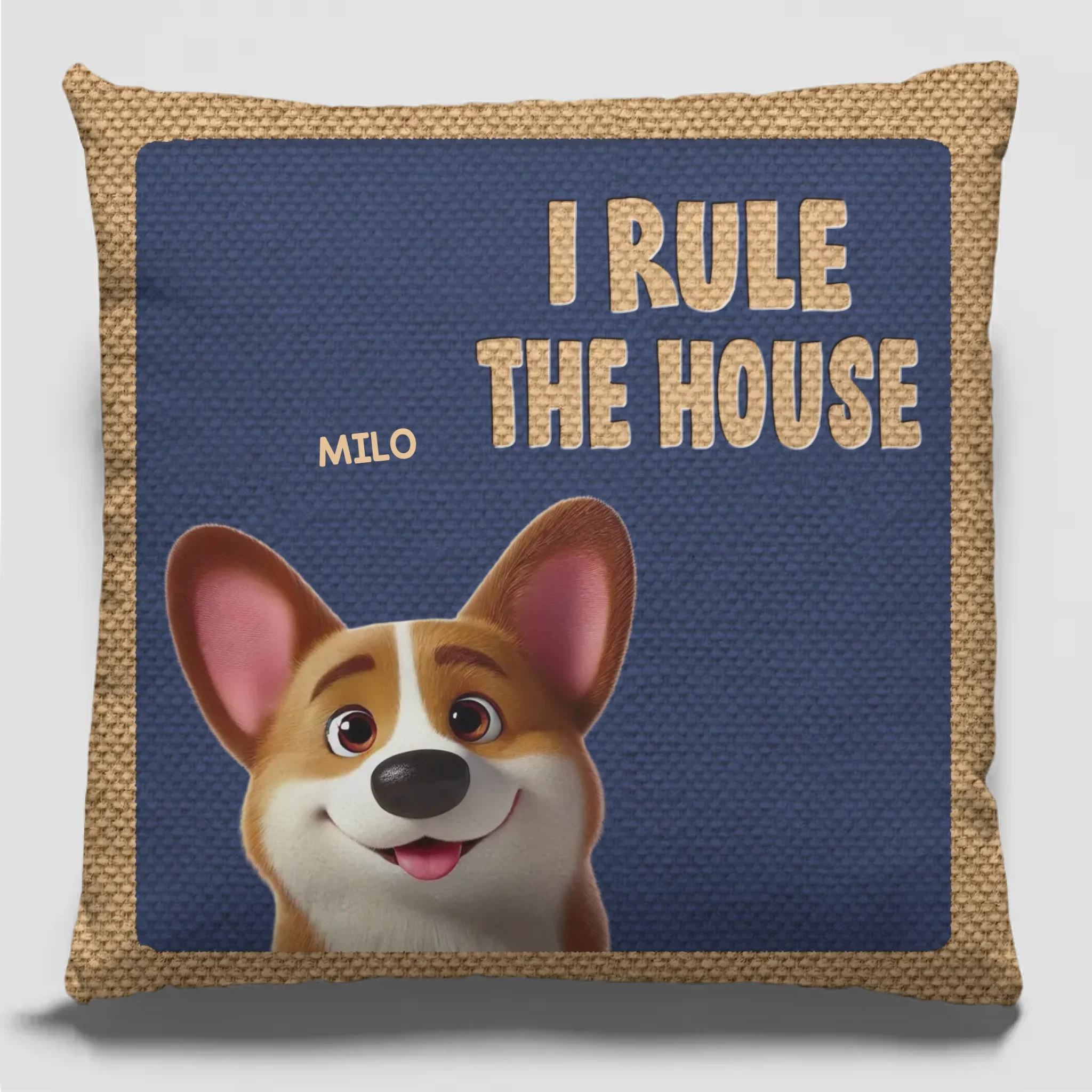Paws Up, We Rule The House - Dog & Cat Personalized Custom Pillow - Gift For Pet Owners, Pet Lovers - Image 2